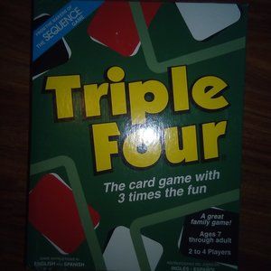2003 Triple Four card game 2 to 4 players ages 7+